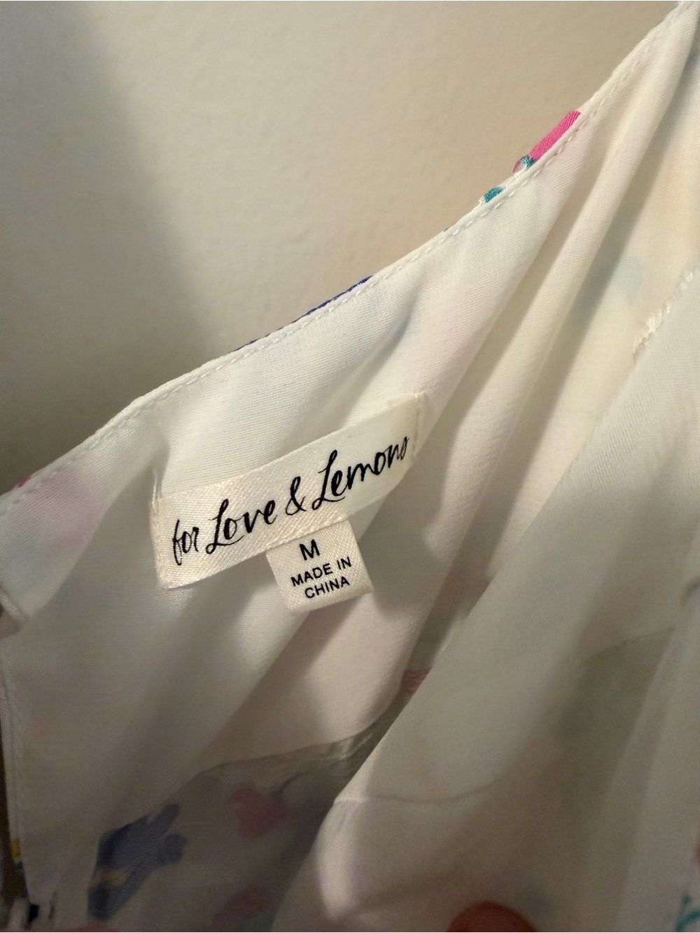 Revolve For Love & Lemons Lexy Cut Out Maxi Dress White Floral SZ M UGC - Picture 3 of 10